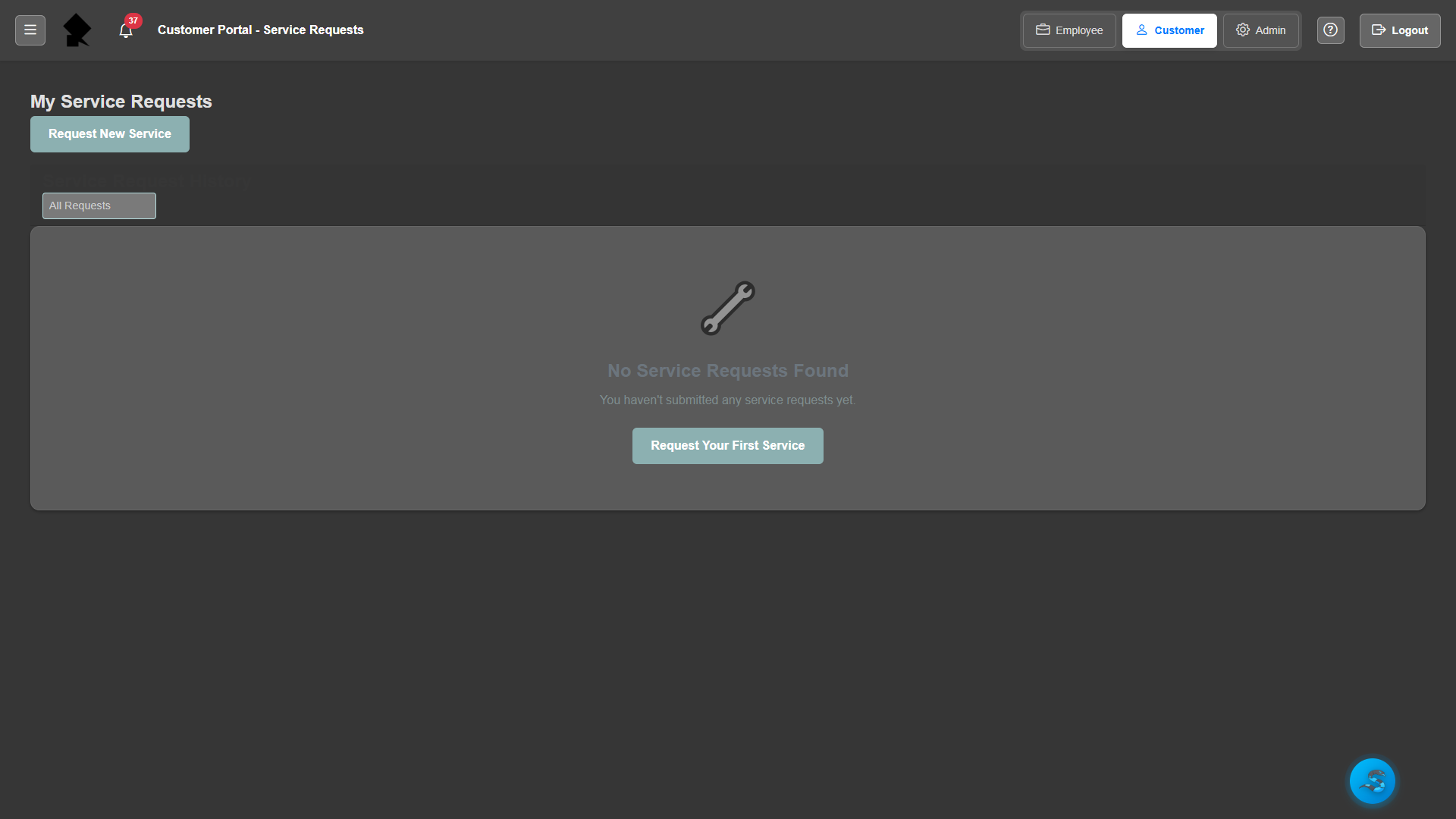 Service Request Submission