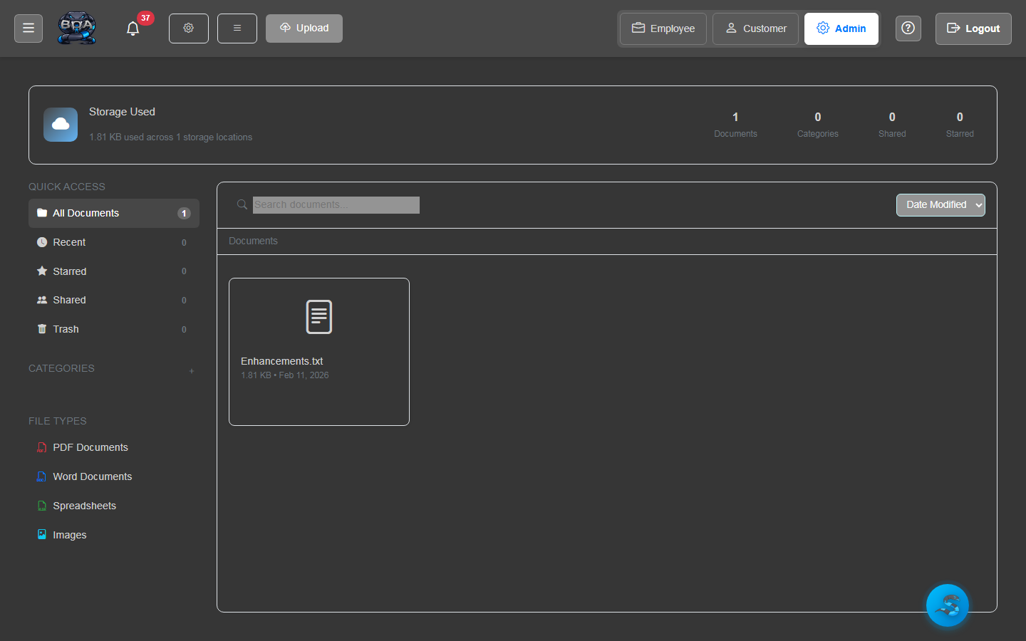 Drag-and-Drop Interface