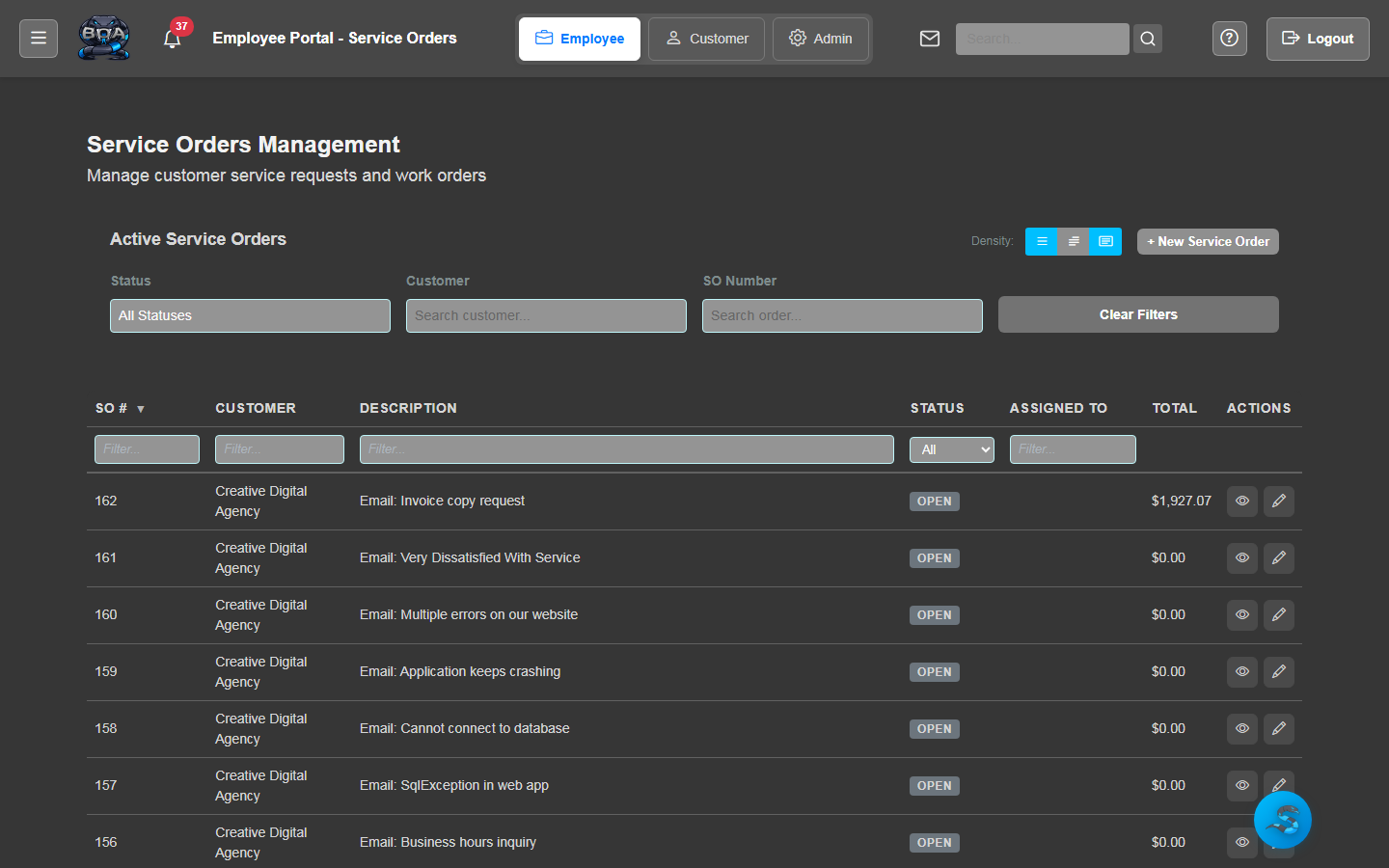 Service Order Management