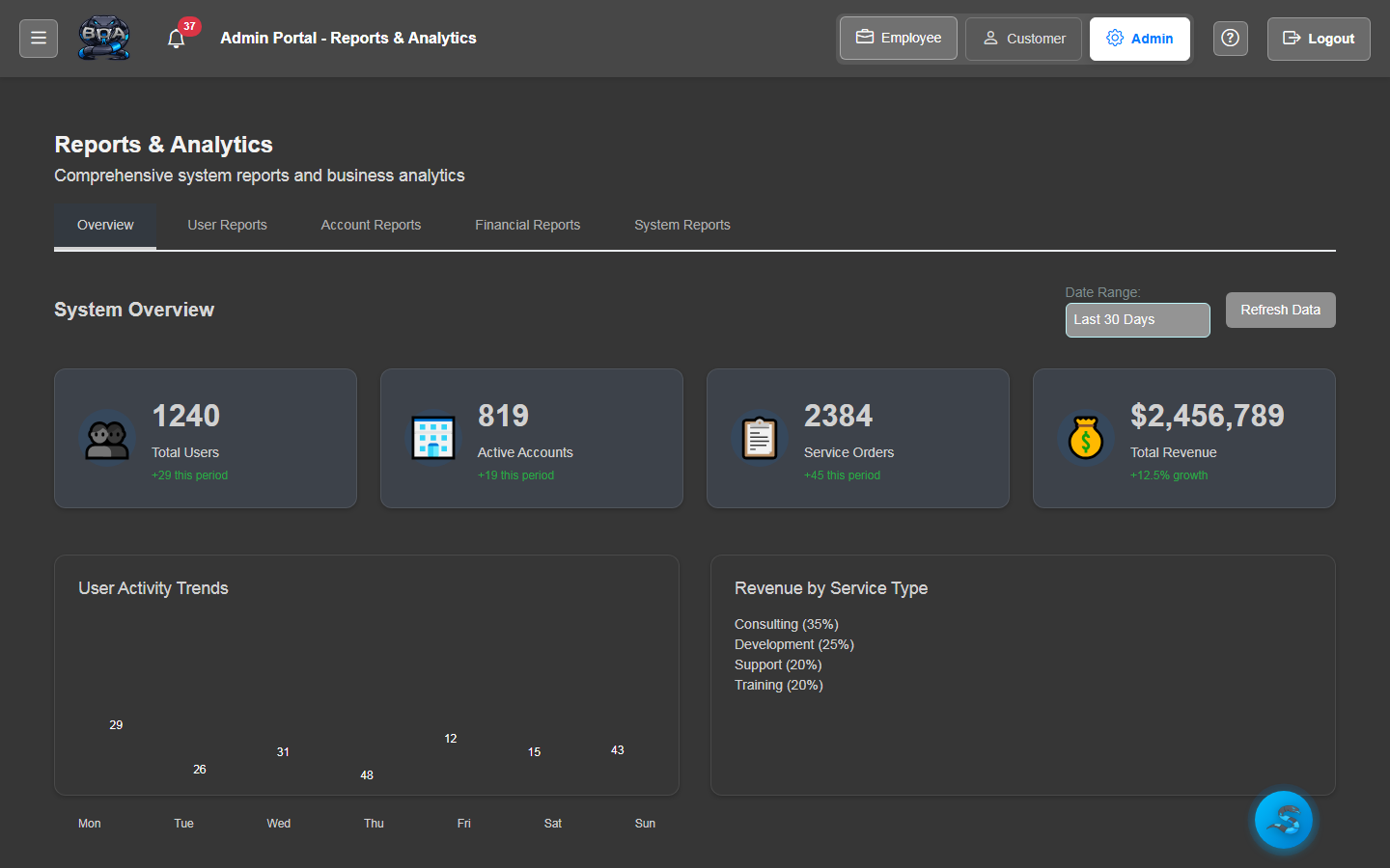 Date Range Filtering