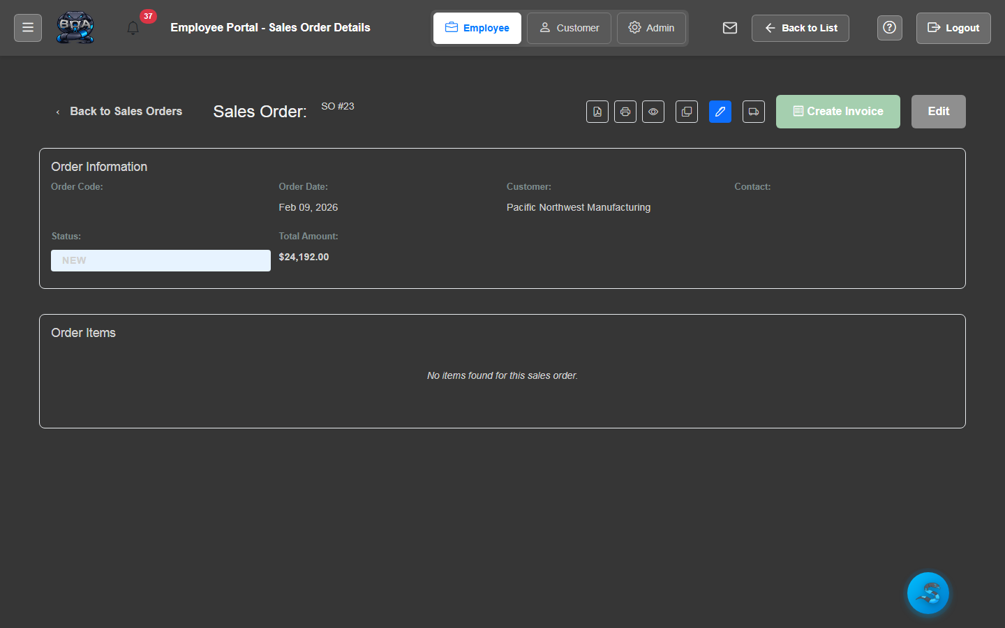 Fulfillment & Invoicing